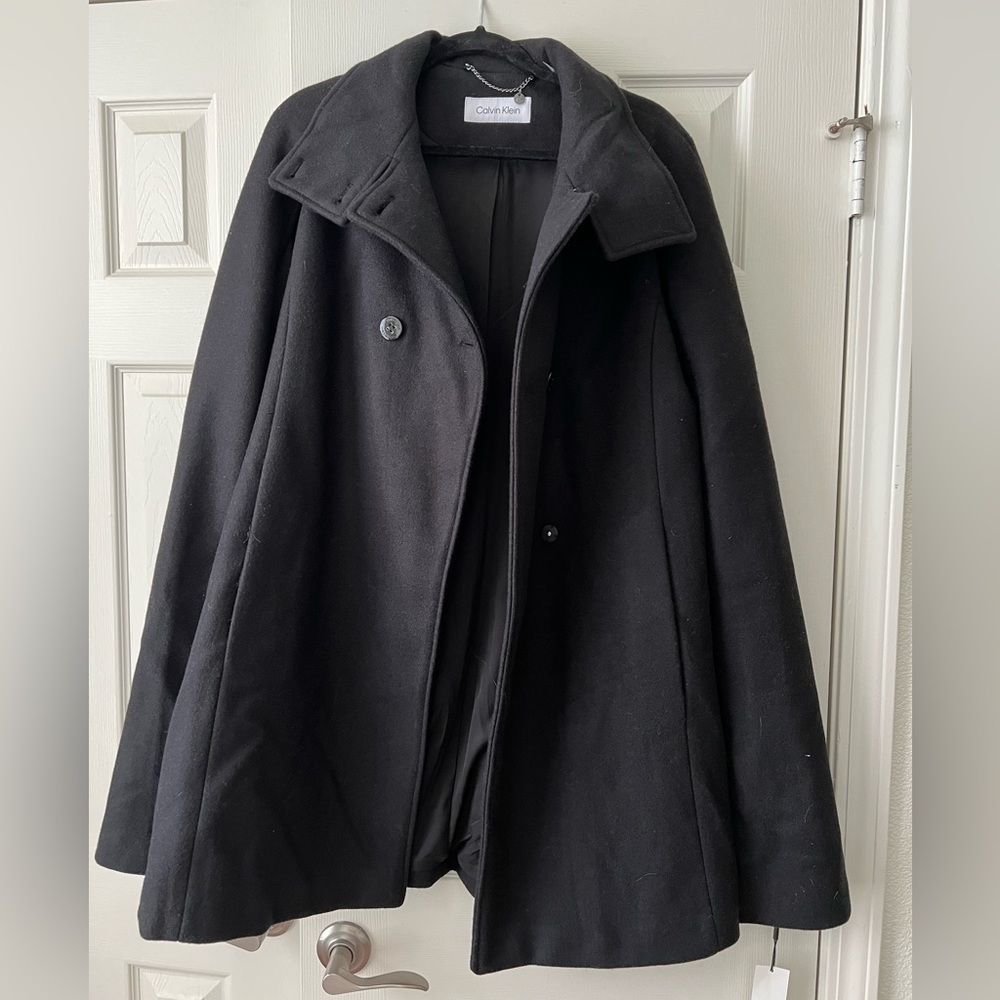 Women’s Calvin Klein Cape Trench Coat